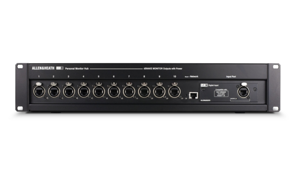 10 PORT POE MONITOR HUB,ONBOARD NETWORK PORT, CAN BE OUTFITTED WITH OPTION I/O COMPATIBLE WITH DANTE